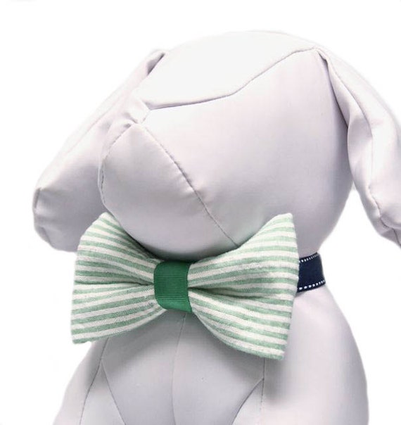 Seersucker Bow Tie for Dog Collar Etsy
