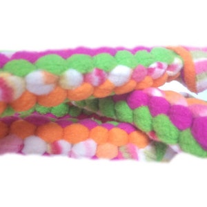 Sherbert Braided Dog Pull Toy strong chew toy, tough chew dog toy, fleece dog toy image 1