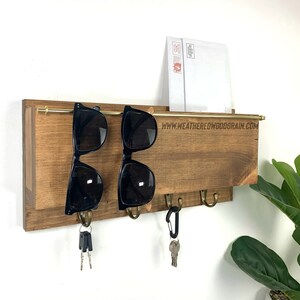 Sunglass Holder, Key Holder and Mail Holder, Entryway Organizer