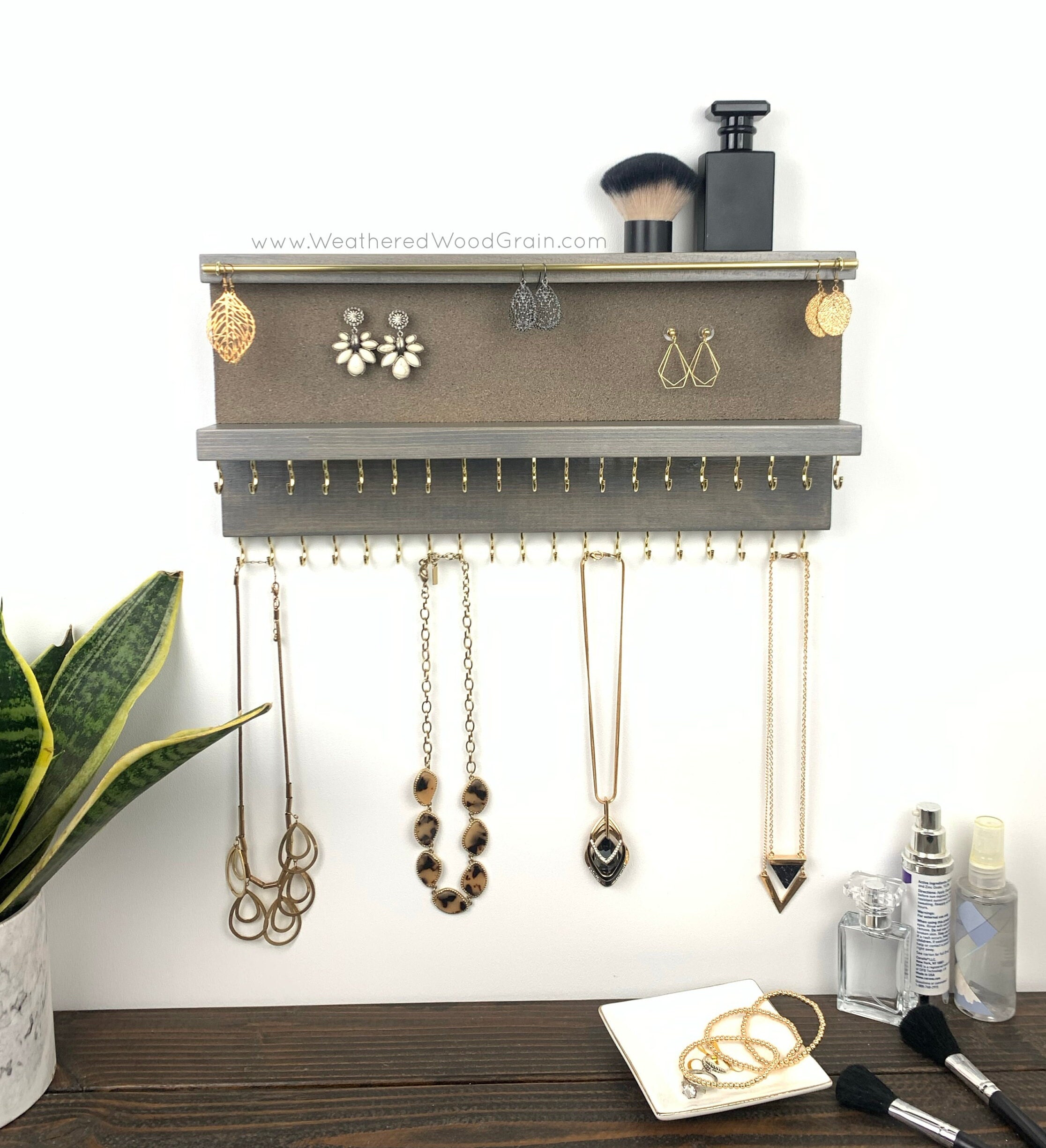Earrings Organizer Earring Holder Jewelry Holder Jewelry Display Stand  Bridesmaid Gift Stud Earring Organizer Earring Rack 