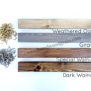 Wall Jewelry Organizer With Shelf | Dangle Earring Holder | Necklace Holder | Extra Hooks image 7