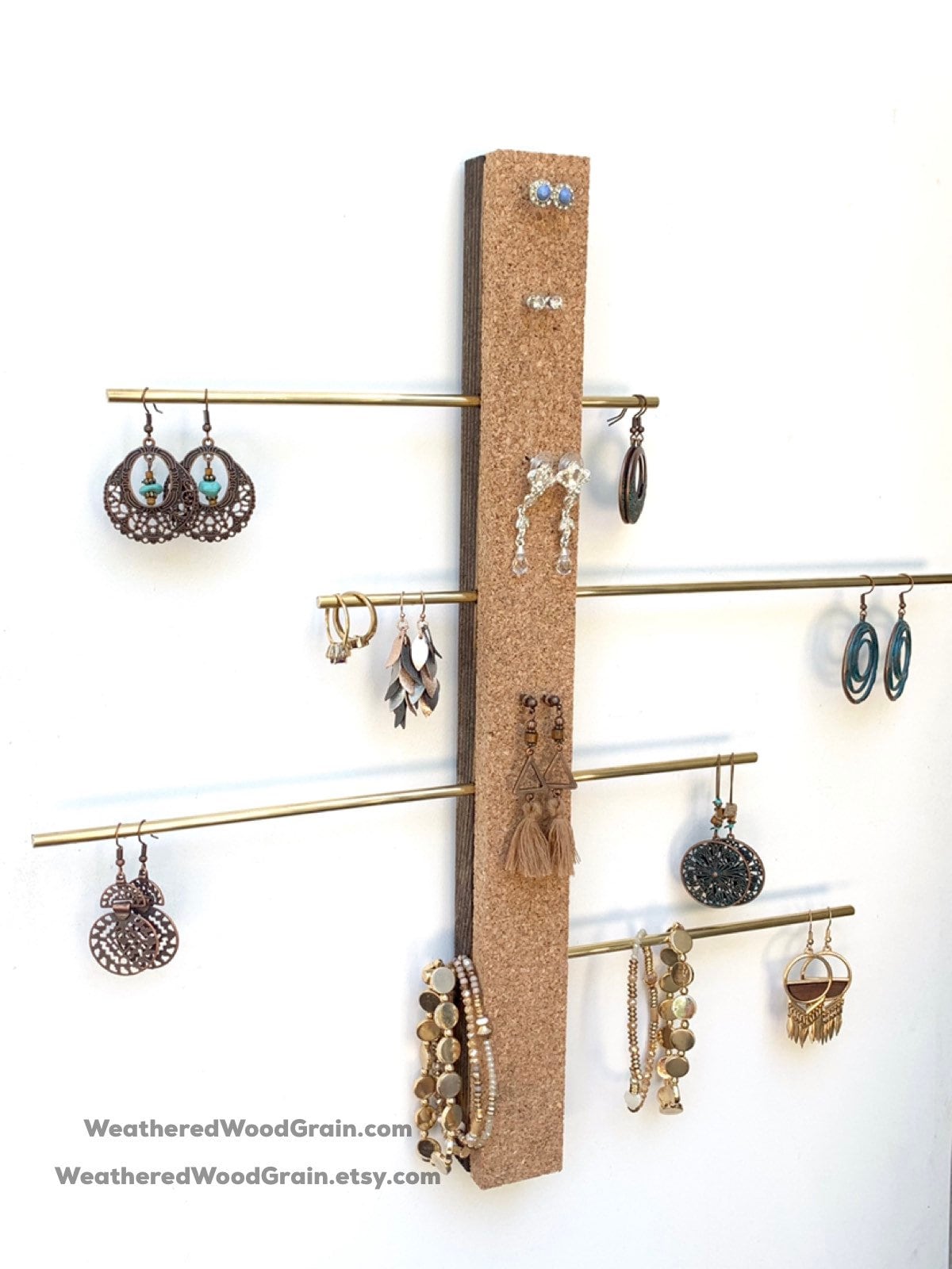 Diy wall deals earring holder