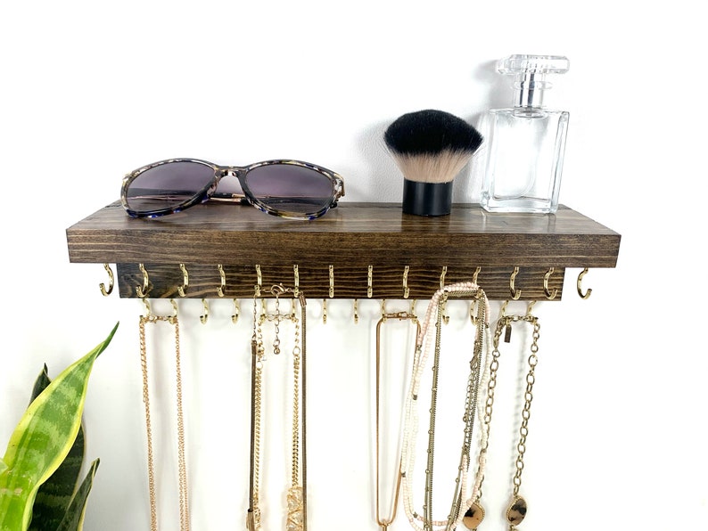 Jewelry Hanger, Necklace Holder, Jewelry Shelf, Extra Necklace Hooks