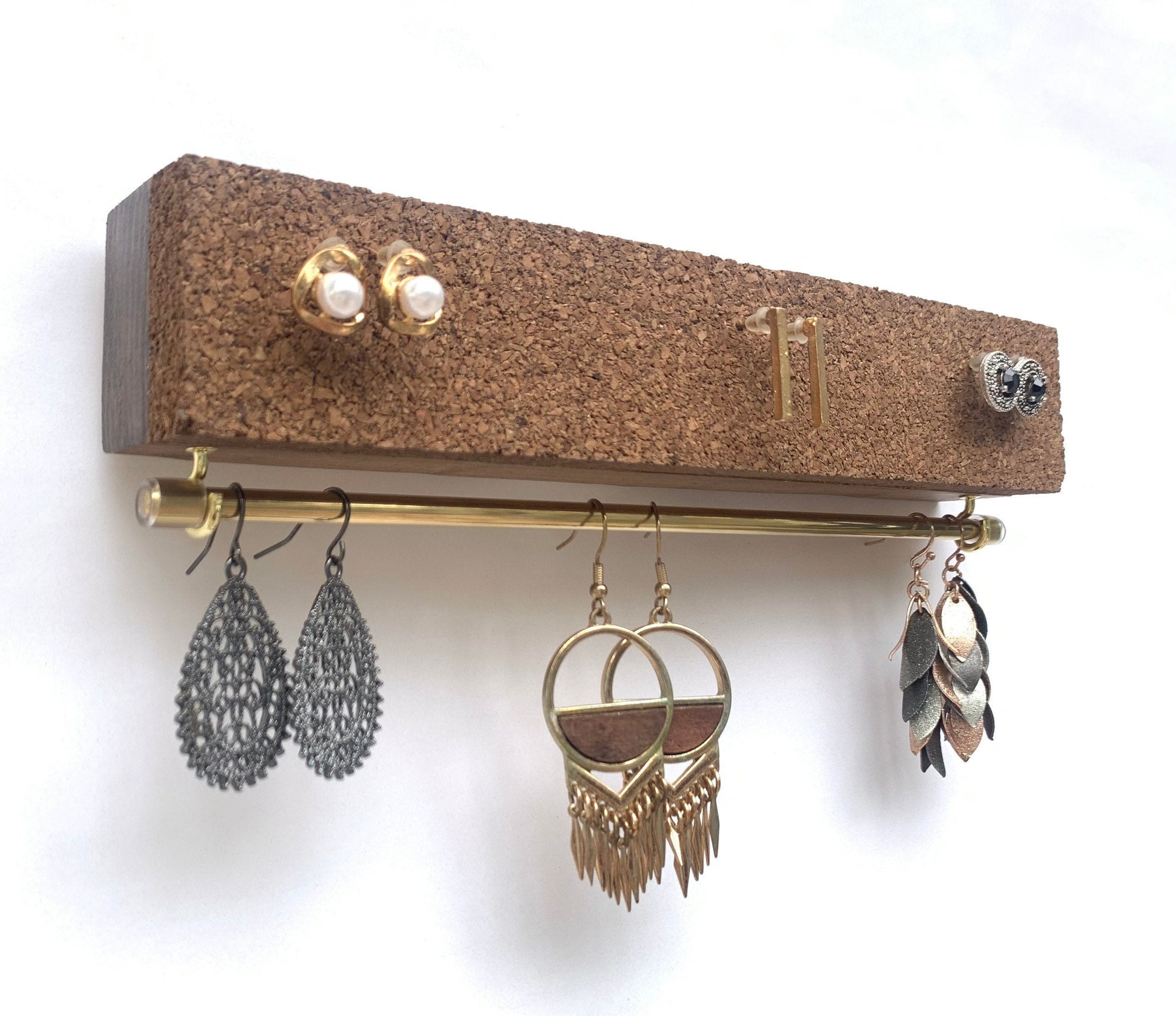 Earring Organizer, Hanging Earring Holder for Wall, Stud Earring Enamel Pin  Hold