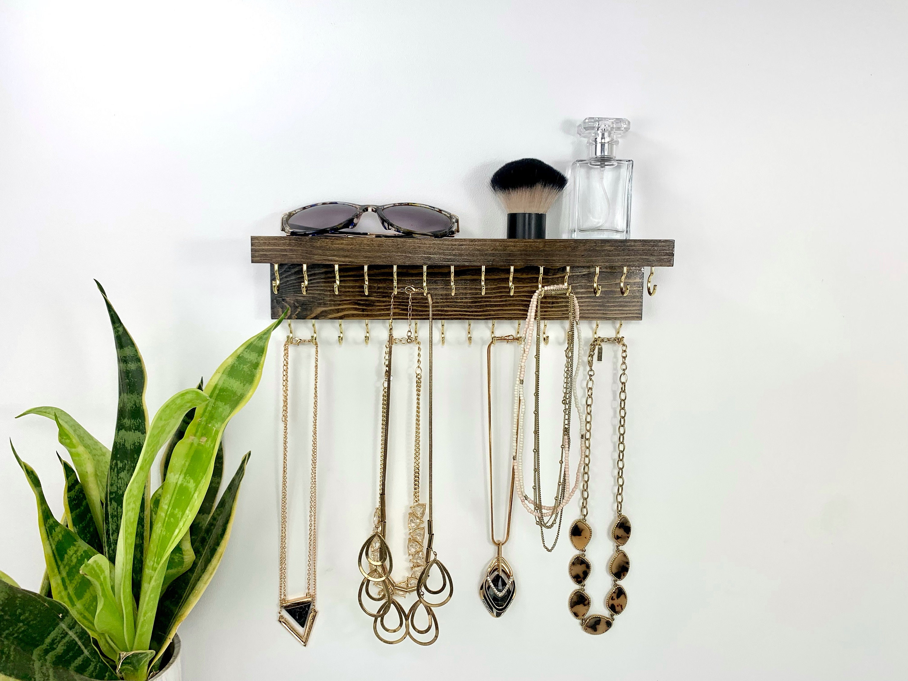 Jewelry Hanger, Necklace Holder, Jewelry Shelf, Extra Necklace Hooks