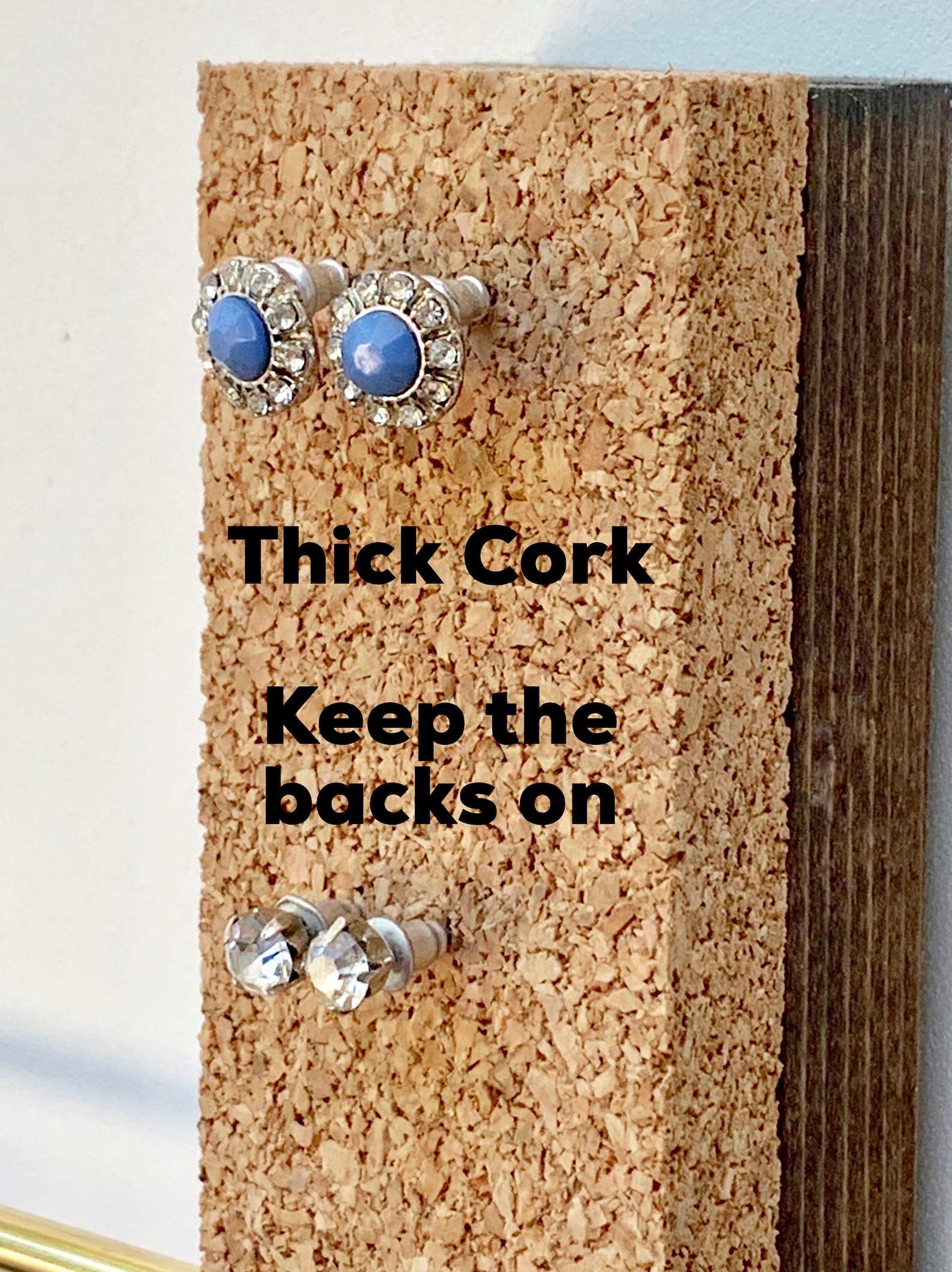 Jewelry Tree Cork Earring Holder Minimalist Earring Holder Etsy