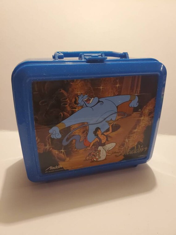 Vintage 1980s Aladdin Sesame Street Muppets Kids Lunchbox Lunch Box w/  Thermos