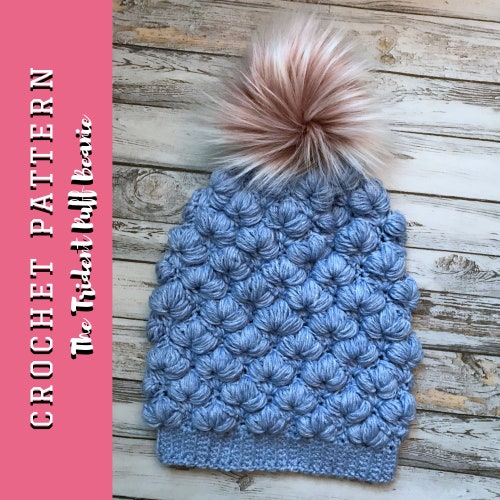 The Trident Puff Stitch Beanie Crochet 