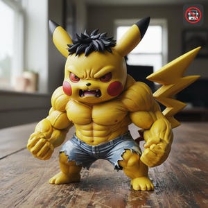 Muscle pikachu - Etsy 日本