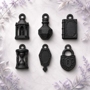Dark Academia nyckelring STL-paket | Gothic Antiques 3D-utskriftsfiler (digital nedladdning)