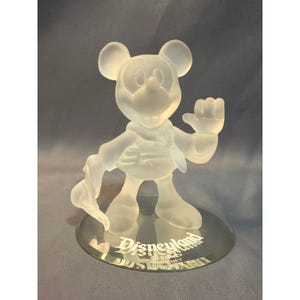 Mickey Mouse Glass Figurine - Etsy