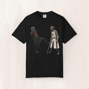 Maglietta M Python e il Sacro Graal Cavaliere Nero