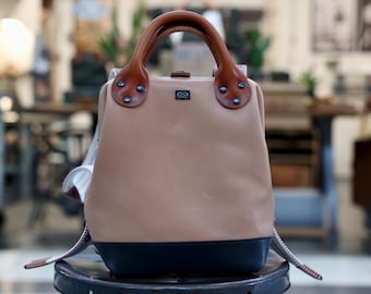 Mini sac à dos en cuir pour outils – Sac à dos pour femme fait main