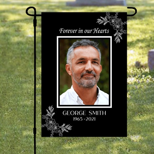 Personalized Memorial Cemetery Flag Custom Memorial Garden Etsy