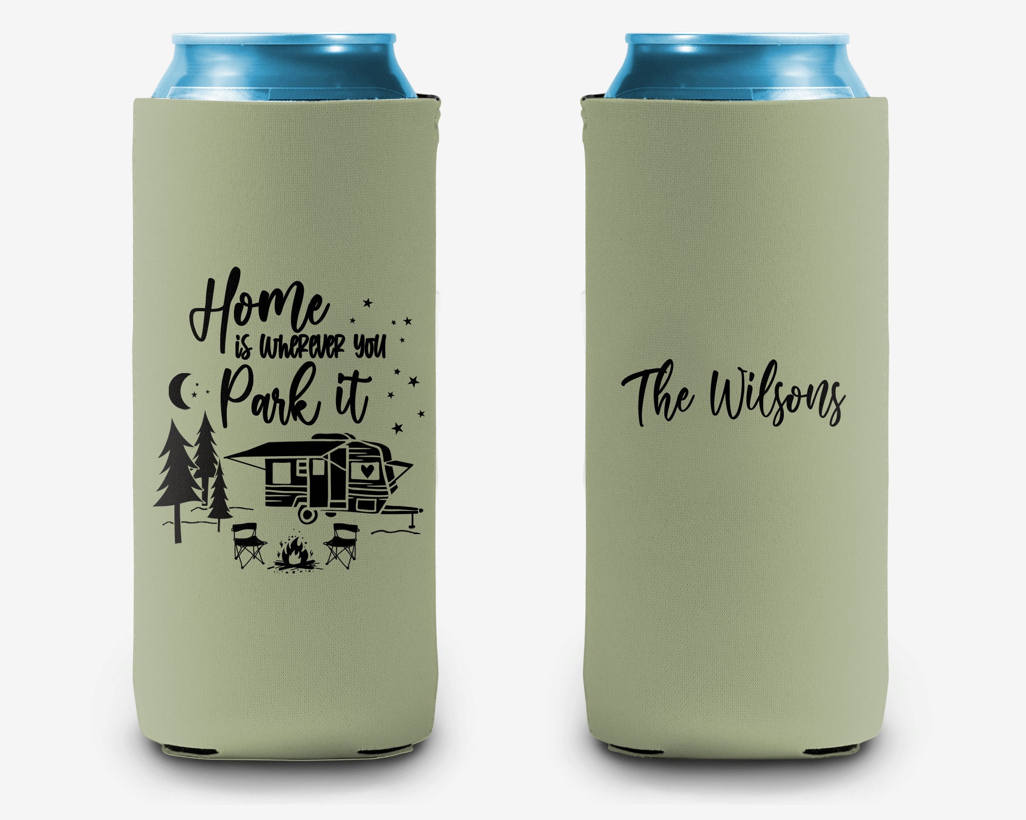 Non-Tipping Slim Can Cooler – The Eagles' Nest Custom Apparel & Gifts