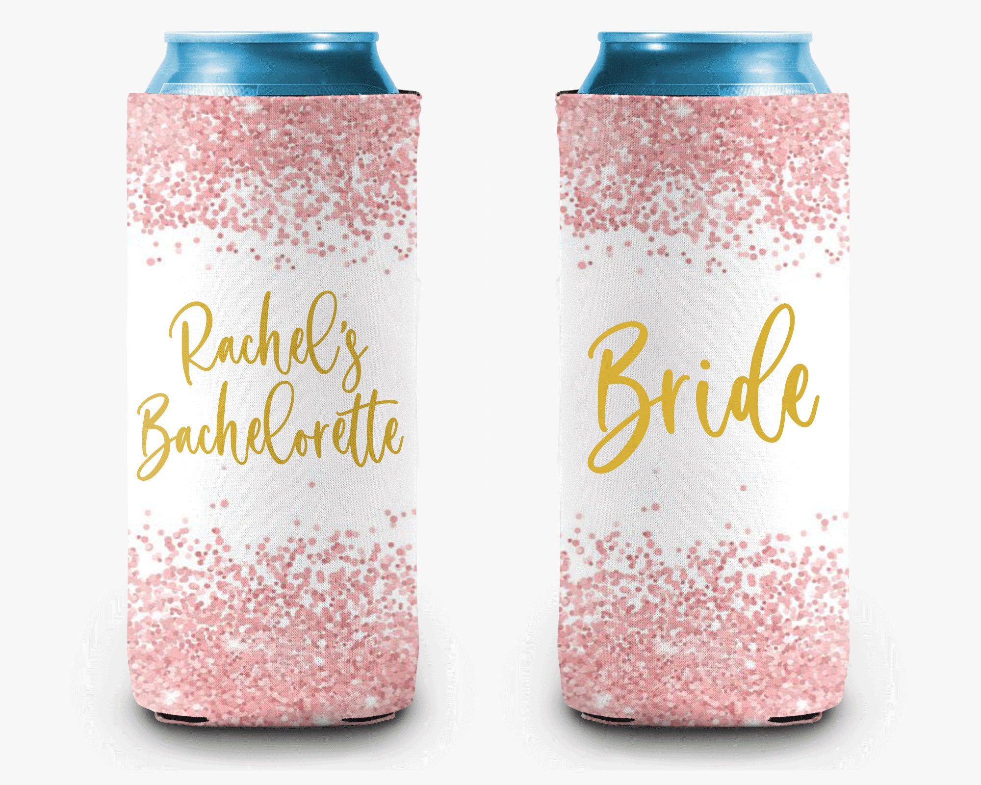 Rose Gold Custom Koozie - Groovy Groomsmen Gifts