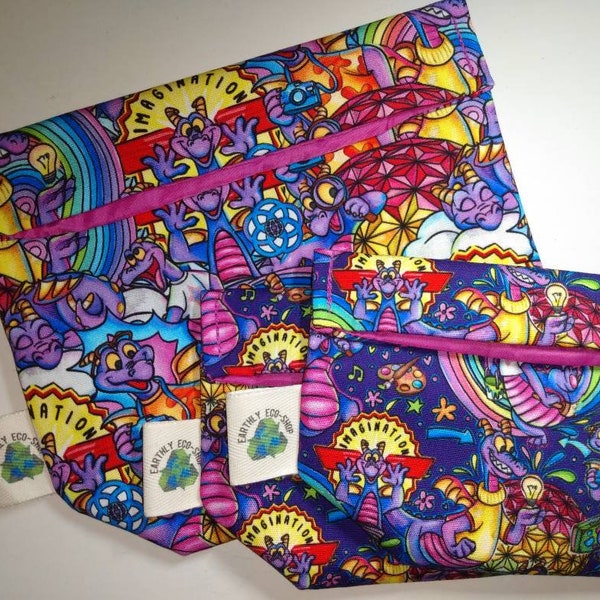 Reusable Bags~ Sandwich Snack Size~ Zero Waste~ Eco Friendly~ Reusable Goods~ Washable~ Adult and Kid Prints