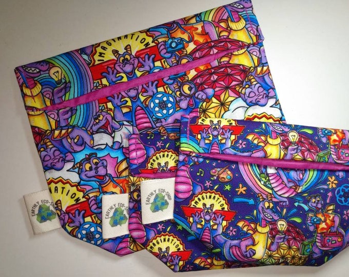 Reusable Bags~ Sandwich Snack Size~ Zero Waste~ Eco Friendly~ Reusable Goods~ Washable~ Adult and Kid Prints