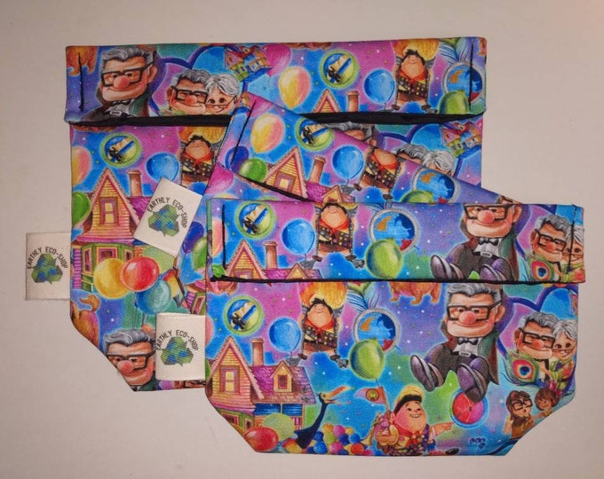 Reusable Bags~ Sandwich Snack Size~ Zero Waste~ Eco Friendly~ Reusable Goods~ Washable~ Adult and Kid Prints