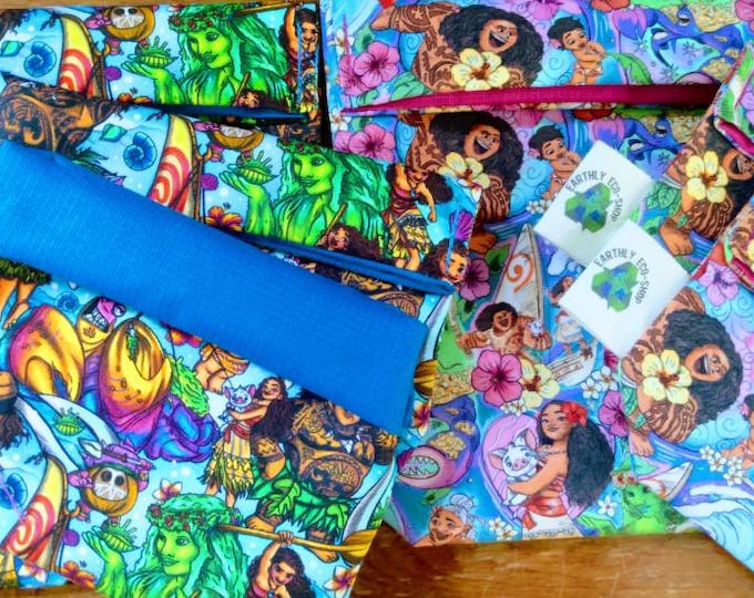 Reusable Bags~ Sandwich Snack Size~ Zero Waste~ Eco Friendly~ Reusable Goods~ Washable~ Adult and Kid Prints