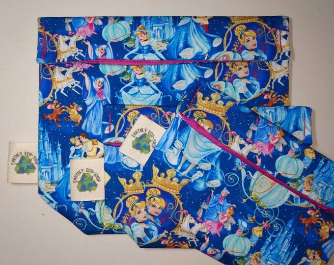 Reusable Bags~ Sandwich Snack Size~ Zero Waste~ Eco Friendly~ Reusable Goods~ Washable~ Adult and Kid Prints