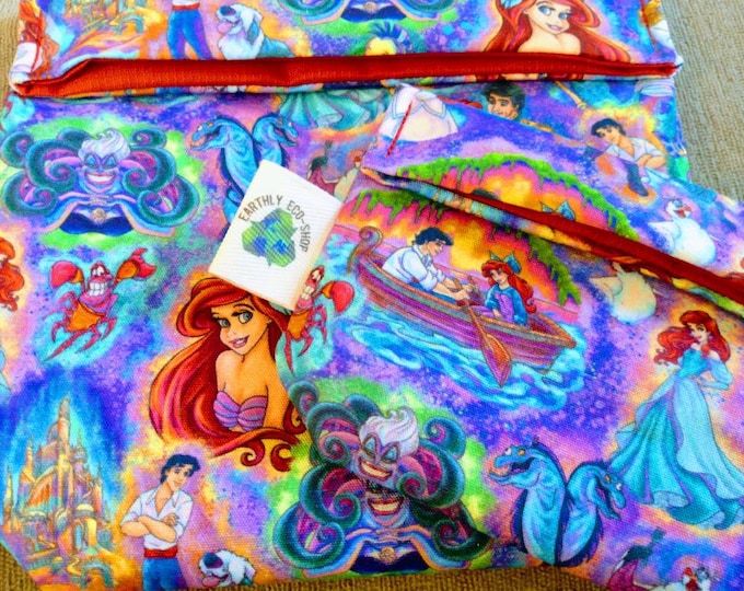 Reusable Bags~ Sandwich Snack Size~ Zero Waste~ Eco Friendly~ Reusable Goods~ Washable~ Adult and Kid Prints