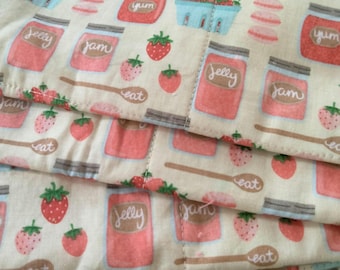 Strawberry reusable kitchen towel roll set, paperless, cloth towels, reusable items, eco friendly, paperless towels