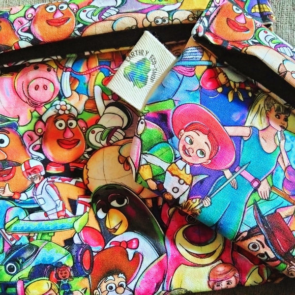 Reusable bags ,  reusable lunch bags  sandwich bag, reusable goods, eco friendly, snack bags, montessori, toy story