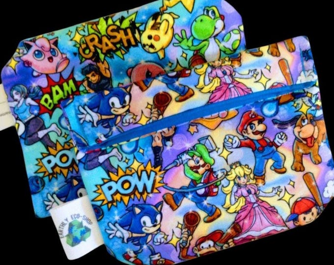 Reusable Sandwich or Snack Bag - Choose Your Print | Zero Waste | Eco Friendly | Sustainable | Lunch Bag