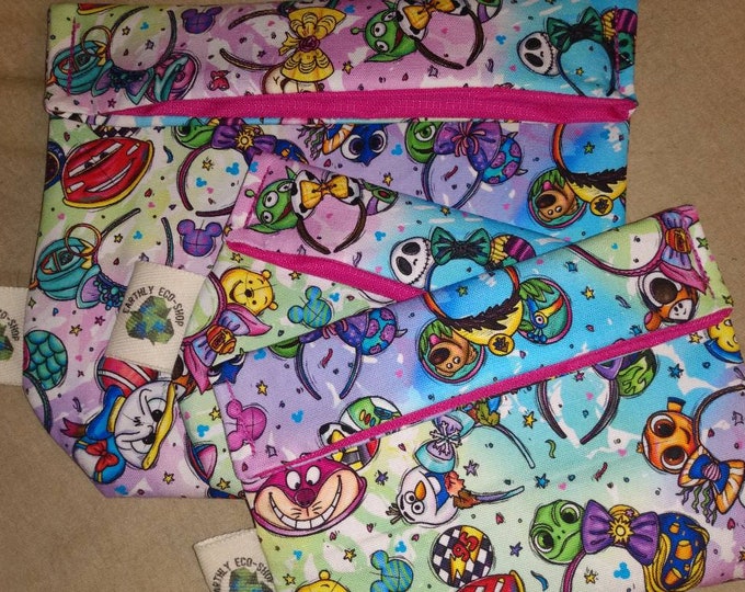 Reusable Bags~ Sandwich Snack Size~ Zero Waste~ Eco Friendly~ Reusable Goods~ Washable~ Adult and Kid Prints