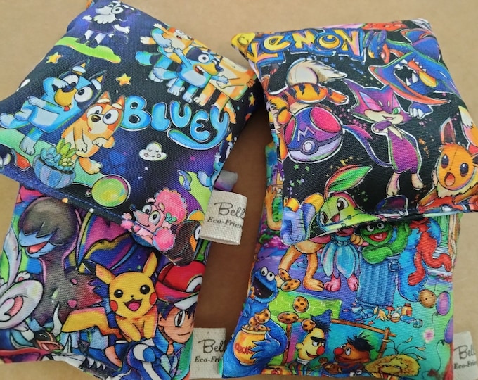 Boo boo bags, flax seed, reusable hot and cold packs