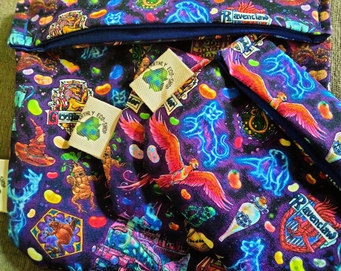 Reusable Bags~ Sandwich Snack Size~ Zero Waste~ Eco Friendly~ Reusable Goods~ Washable~ Adult and Kid Prints