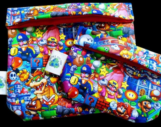 Reusable Sandwich or Snack Bag - Choose Your Print | Zero Waste | Eco Friendly | Sustainable | Lunch Bag