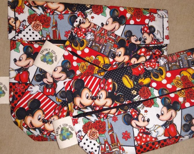 Reusable Bags~ Sandwich Snack Size~ Zero Waste~ Eco Friendly~ Reusable Goods~ Washable~ Adult and Kid Prints