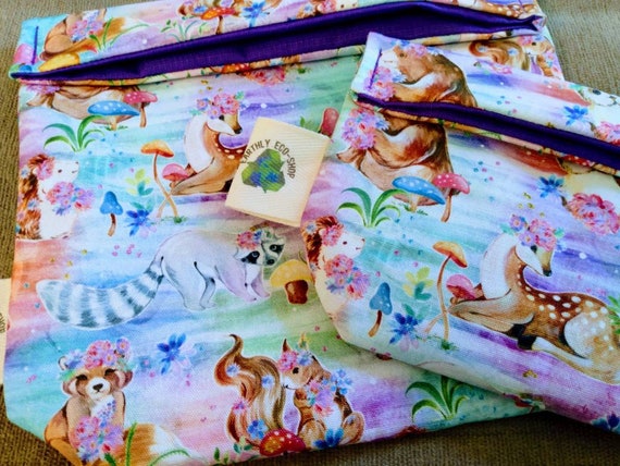 Reusable Sandwich or Snack Bag - Choose Your Print | Zero Waste | Eco Friendly | Sustainable | Lunch Bag