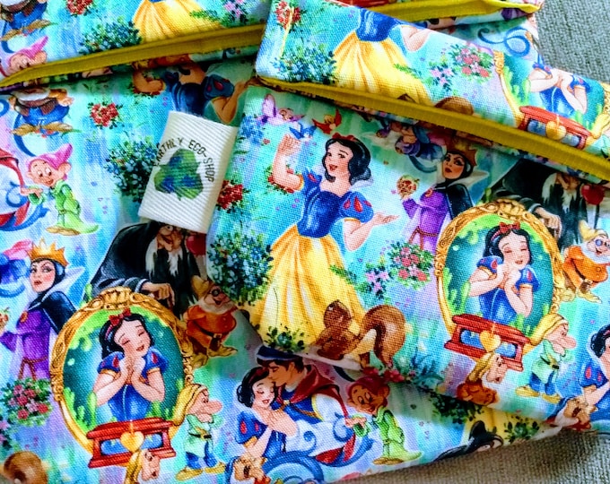 Reusable Bags~ Sandwich Snack Size~ Zero Waste~ Eco Friendly~ Reusable Goods~ Washable~ Adult and Kid Prints