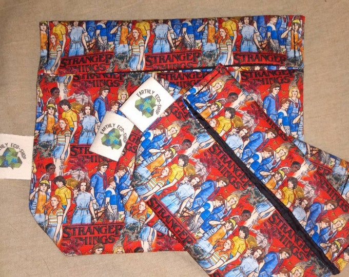 Reusable Bags~ Sandwich Snack Size~ Zero Waste~ Eco Friendly~ Reusable Goods~ Washable~ Adult and Kid Prints