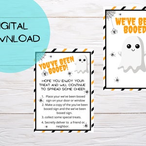 You&#39;ve been booed, halloween fun, we&#39;ve been booed, boo printable