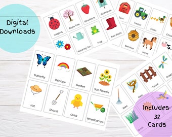 Spring story cards, story building activity, creativity building activity, classroom activity