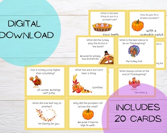 Thanksgiving lunch box jokes for kids, printable lunch box notes