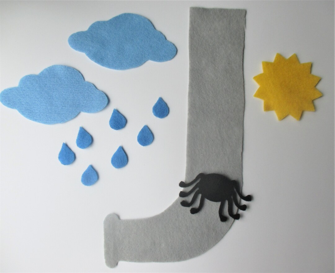 Itsy Bitsy Spider Felt Board, Story Telling, Literacy Activity - Etsy