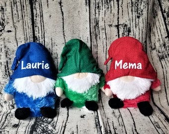 Personalized plush gnomes, Christmas gnome