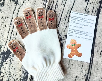 Gingerbread man hand puppet, counting activity, dramatic play, story telling