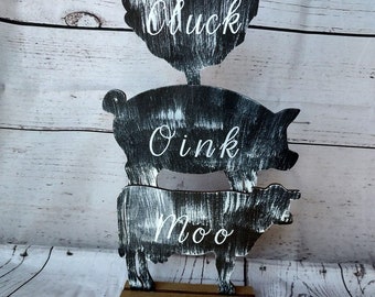 Farmhouse decor handmade cow pig roaster14 inches tall