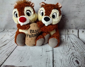 Disneyland Chip i Dale Pluszowe Wiewiórki Najlepsi Przyjaciele Wypchane Parki Disneya