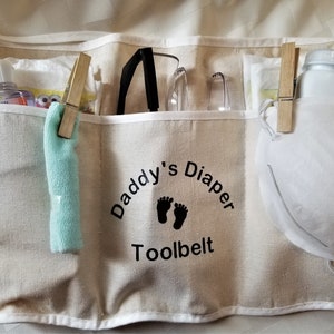 Daddy diaper tool belt, first time dad gift, gag gift, dad to be image 1