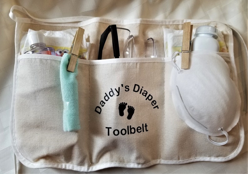 Daddy diaper tool belt, first time dad gift, gag gift, dad to be image 1