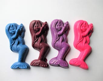 Mermaid crayons, party favors, goody bags, mermaid party