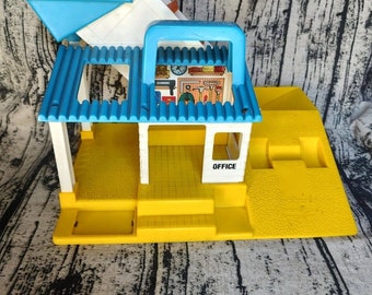 Vintage Tonka Construction Building Office Playset Conveyer Belt