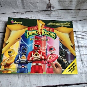 Mighty Morphin Power Rangers Colorforms 1993 Deluxe Play Set